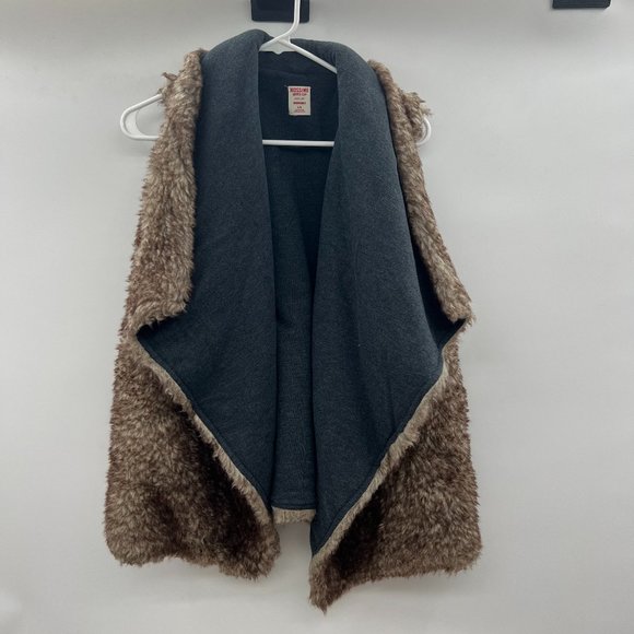 Mossimo Supply Co. Jackets & Blazers - Mossimo Supply Co. Tan Brown no Sleeve Overcoat Vest Ladies Large